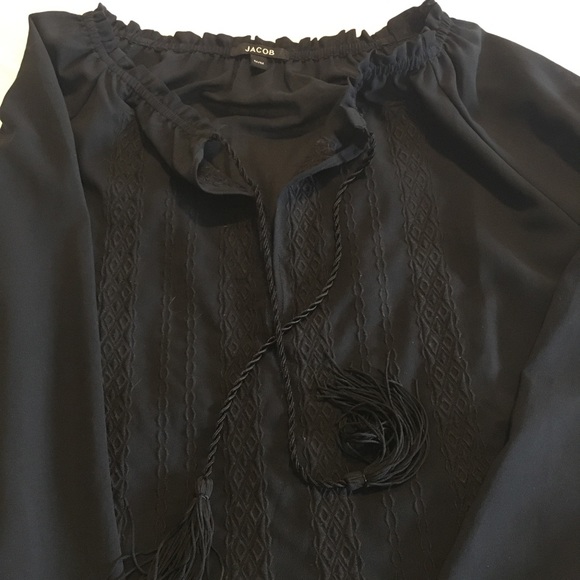 Boho top black size M - Picture 2 of 4